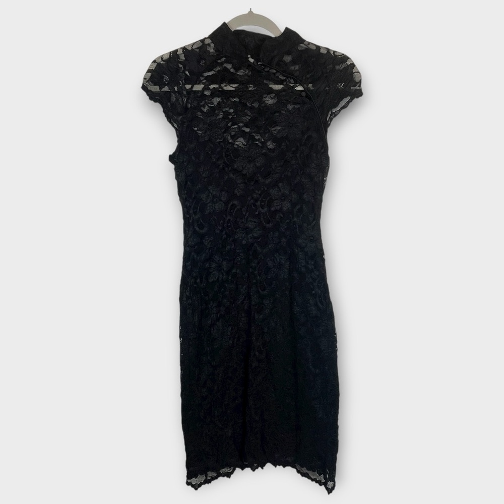 Boston Proper Black Lace Sheath Dress – Size Small